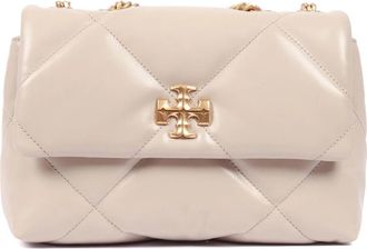Tory Burch Kira Small Shoulder Bag - Dames - Schoudertassen - Wit - ONE Size - Leer - Tassen