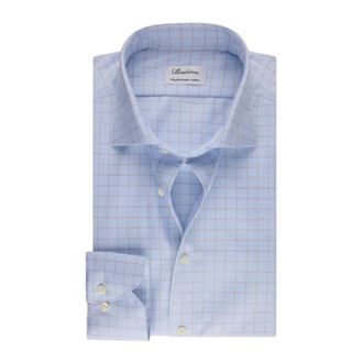 Stenstr&ouml;ms Klassieke Overhemd - Heren - Zakelijke Overhemden - Blauw - L - Overhemden