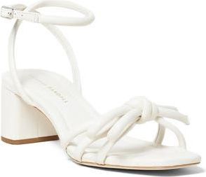 Loeffler Randall Mikel Leather Bow Sandal in White at Nordstrom Rack, Size 10.5
