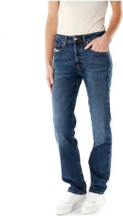 Diesel Straight Jeans - Dames - Regular Fit Jeans - Blauw - W33 L32 - Jeans