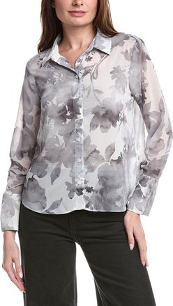 1.State Sheer-Yoke Blouse