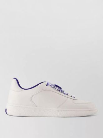 Burberry terrace leather sneakers signature logo