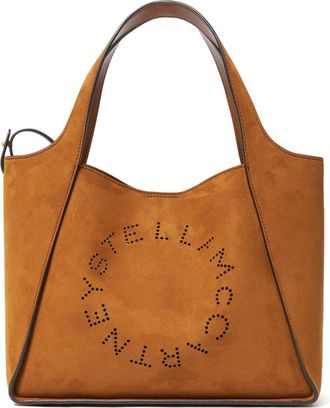 Stella McCartney Borsa tote con logo - Marrone