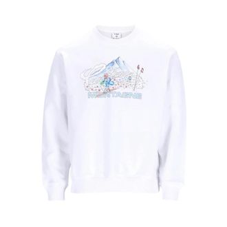 Casablanca Stijlvol T-shirt voor mannen - Dames - Sweatshirts - Wit - XL - Hoodies & sweatvesten