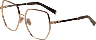 Philipp Plein Philipp Plein Womens 57mm Rose Gold Black Opticals