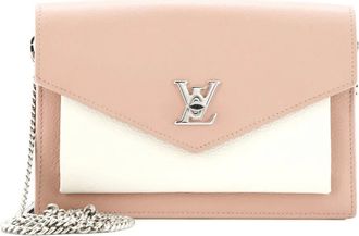 Louis Vuitton Mylockme Chain Pochette Leather clutch bag - Roze