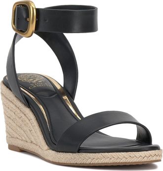 Vince Camuto Felia Wedge Sandal in Black at Nordstrom Rack, Size 6.5