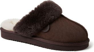 Dearfoams Fireside By Dearfoams Womens Sydney Genuine Shearling Scuff
