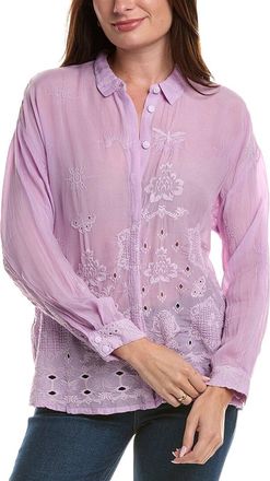 Johnny Was Slim Audrey Button Down Shirt