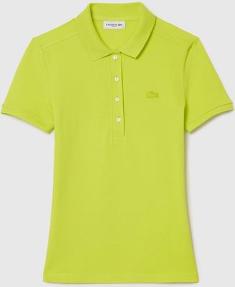 Lacoste L.12.D Slim-Fit poloshirt voor dames in geel