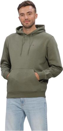 Tommy Jeans Hoodies & sweatvesten, Heren, Groen, S, Heren Truien & Vesten Tjm Reg S Flag Hoodie Ext