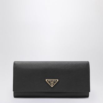 Prada Large wallet in black Saffiano
