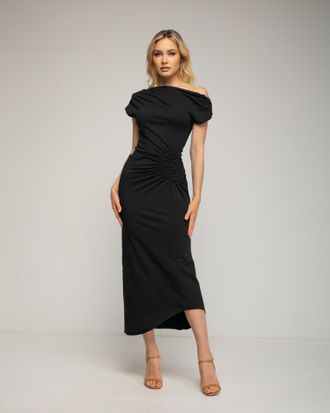 Tantra Jurk met asymmetrische kraag