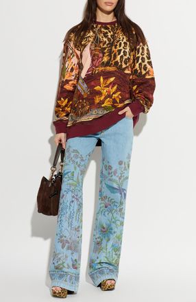 Etro Flared Leg Jeans, Womens, Blue