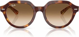 Ray-Ban GINA Clear Gradient Brown Square Unisex Sunglasses RB4399 141451 53