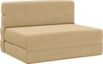 vidaXL Sof&aacute; Cama Plegable Verde Gris 70 X 72 X 60 Cm Tela Vidaxl