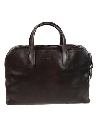 Orciani Lagoon Sleek Rectangular Calf Leather Briefcase