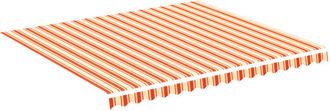 vidaXL Tela De Repuesto Para Toldo Amarillo Y Naranja 4x3,5 M Vidaxl