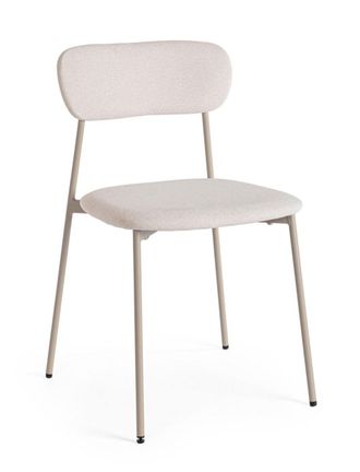BIZZOTTO Juego 4 sillas gris paloma
