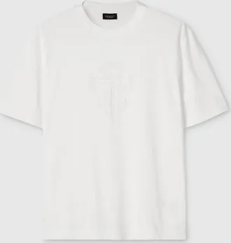 Gucci Cotton Jersey T-shirt With Devor&eacute; Detail, Size XXXL, White, Ready-to-wear