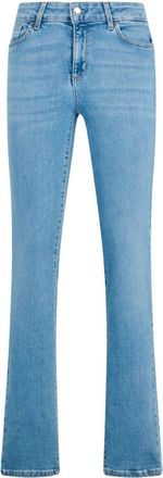 Liu Jo Slim-fit jeans met stras - Blauw