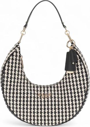 Guess Mirema Woven Hobo - Dames - Schoudertassen - Zwart - ONE Size - Polyester - Tassen