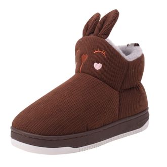 Generic Slip On Boots for Women Winter Thickened Plush Shoes Casual Cute Cartoon Rabbit Shoes Warm Fur Lined Ankle Boots for Cold Weather Non Slip Lightweight