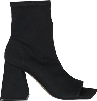 Vic Mati&eacute; Schoenen, Dames, Zwart, 38 EU, Asymmetrische Stoffen Laarzen met Vierkante Neus