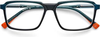 Etnia Barcelona Santa Rosa Rectangular Acetate Eyeglasses with Bold Dark Blue Frame