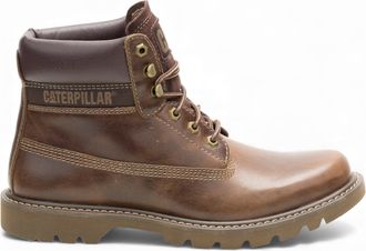 CAT CAT (Caterpillar) Colorado 2.0 Fossil Brown Leather Hiking Ankle Boots