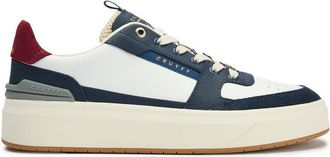 Cruyff Mens Endorsed Tennis Trainers - White Leather - Size UK 12