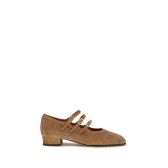Carel Calf Leather Bos Taurus Ballet Womens Flats