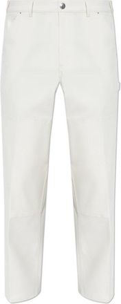 Moncler Broek met logo - Heren - Wijde Broeken - Beige - M - Katoen - Broeken