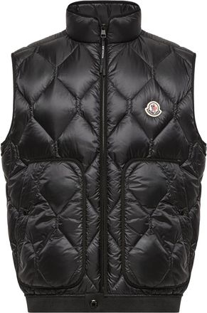 Moncler Moncler Erelia Diamond Quilted Down Vest, Men, Black, Size: 0