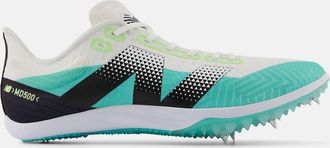 New Balance Womens Fuelcell Md500 V9 Shoe In White/cyber Jade