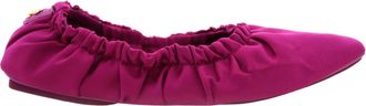 Jimmy Choo London Bardo Satin Ballerina Flats