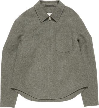 Acne Studios Giacca-camicia con zip - Grigio