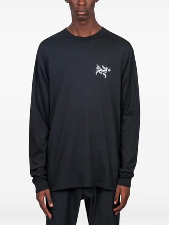 Arc'teryx T-shirt Kragg Bird Tile in cotone - Nero