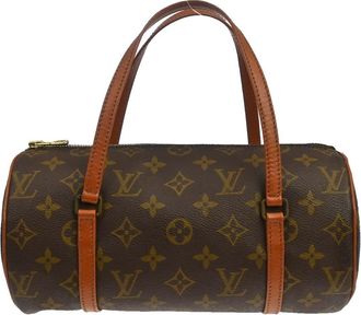 Louis Vuitton Papillon Monogram Canvas Brown Canvas Handbag (Pre-Owned)