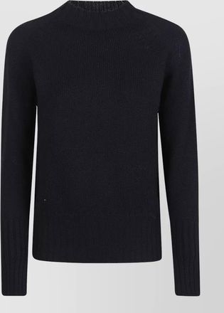 Drumohr long sleeve ribbed crew neck knit sweater