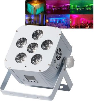 Trade Shop Trade Shop - Smartbat Par Led Wireless A Batteria 6x18w Led Da 6 Colori 6in1 Rgbwa Uv