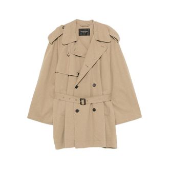 Balenciaga Belted Double-breasted Trench Coat