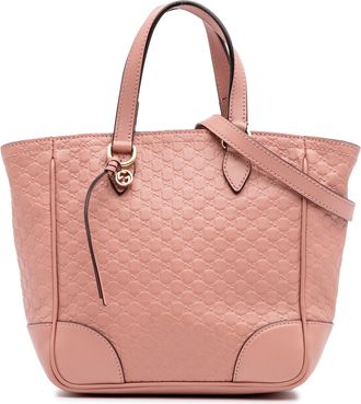 Gucci Pre-owned Womens Gg Pattern Leather Tote - Rose Gold - One Size