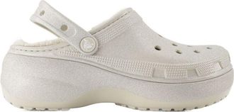 Crocs Womens Cushioned Lightweight Clog Slipper Gray Synthetic