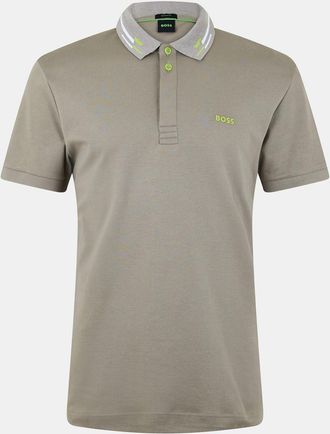 HUGO BOSS Mens Paddy Polo Shirt With Logo in Light Green - Size Small