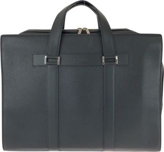 Cartier Black Leather Briefcase (Pre-Owned)