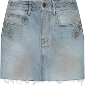 Balenciaga Korte Denim Rok - Dames - Spijkerrokken - Blauw - M - Denim - Rokken