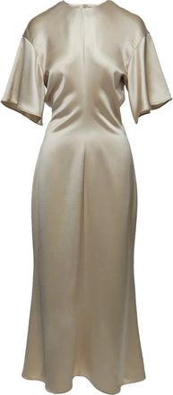 Wakakuu Icons Dames, Jurken, Beige, Maat: XS Satijn