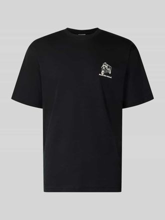 Only & Sons Relaxed Fit T-Shirt aus reiner Bio-Baumwolle Modell FRED in Black, Gr&ouml;&szlig;e XXL