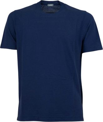 Zanone Ice Cotton T-shirt - Heren - T-shirts - Blauw - 4XL - Katoen - Tops